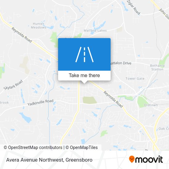 Avera Avenue Northwest map