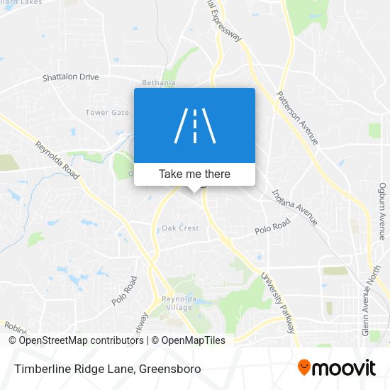 Timberline Ridge Lane map