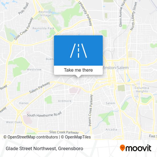 Glade Street Northwest map