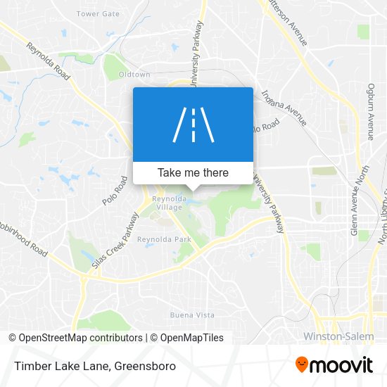 Timber Lake Lane map