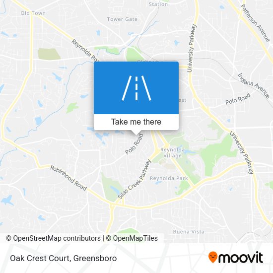 Oak Crest Court map