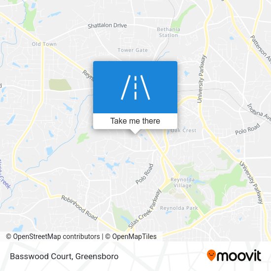 Mapa de Basswood Court
