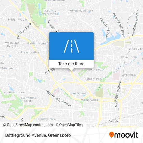 Battleground Avenue map