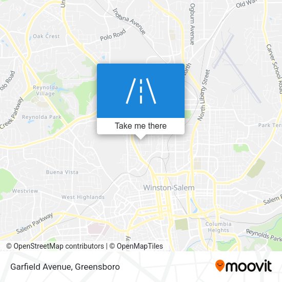 Garfield Avenue map