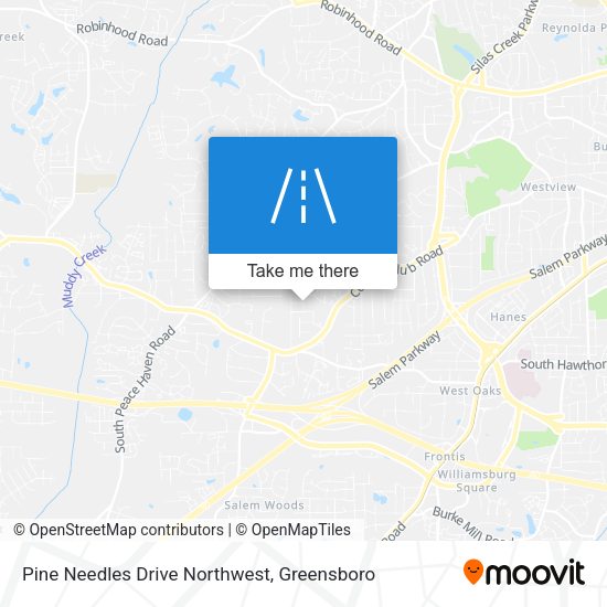 Mapa de Pine Needles Drive Northwest