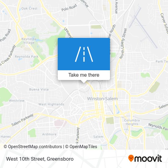 Mapa de West 10th Street