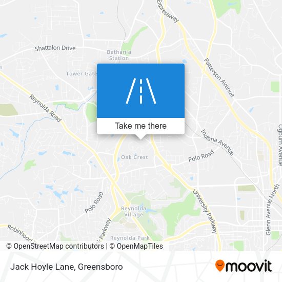 Jack Hoyle Lane map