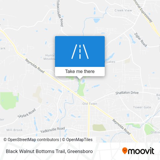 Black Walnut Bottoms Trail map