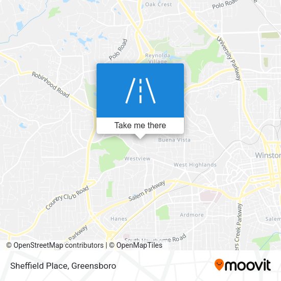 Sheffield Place map