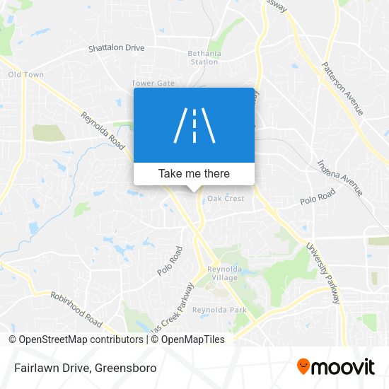 Mapa de Fairlawn Drive