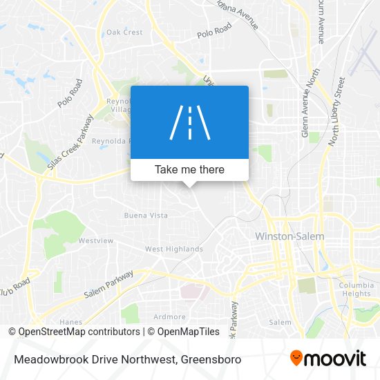 Mapa de Meadowbrook Drive Northwest