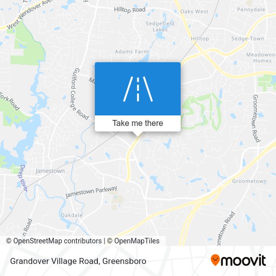 Mapa de Grandover Village Road