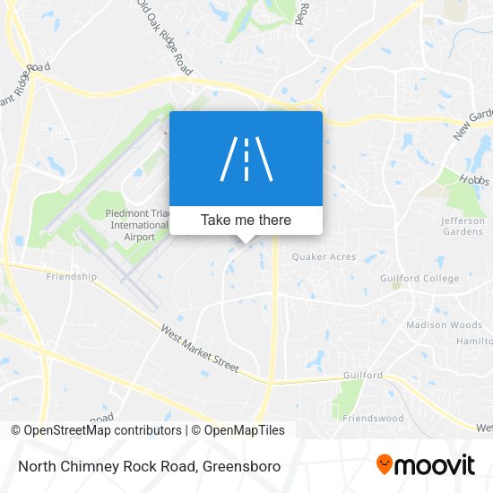 North Chimney Rock Road map