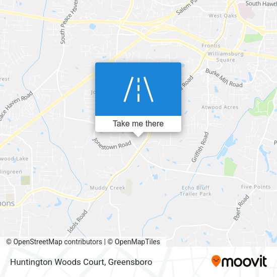Huntington Woods Court map