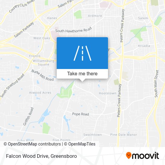 Falcon Wood Drive map