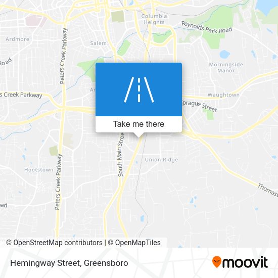 Hemingway Street map