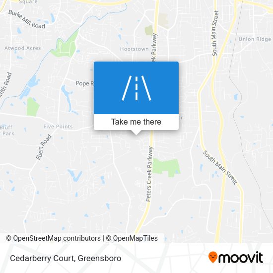 Cedarberry Court map