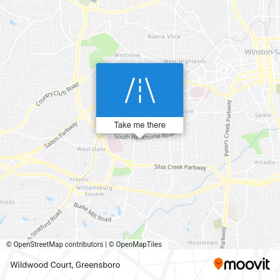Mapa de Wildwood Court