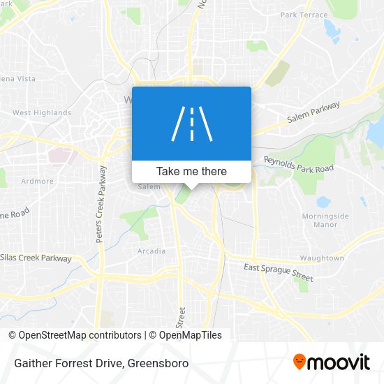 Mapa de Gaither Forrest Drive