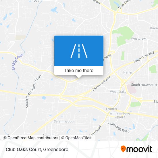 Club Oaks Court map