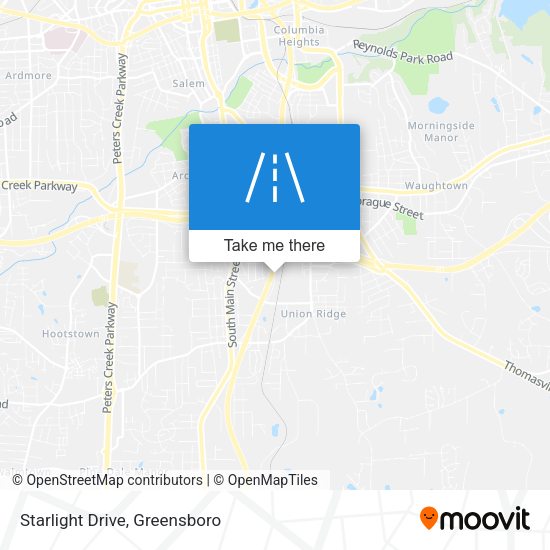 Starlight Drive map