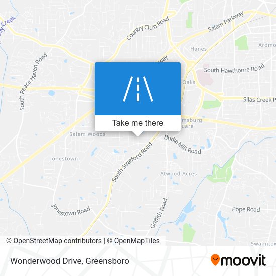 Wonderwood Drive map