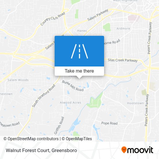 Mapa de Walnut Forest Court