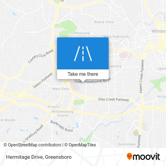 Hermitage Drive map