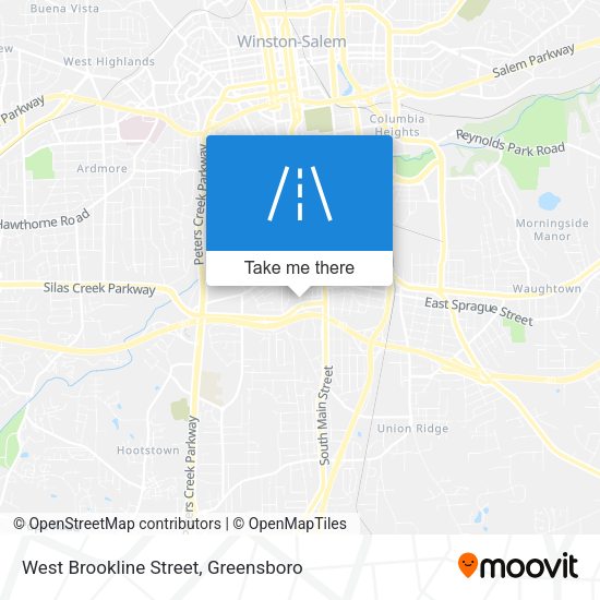 West Brookline Street map