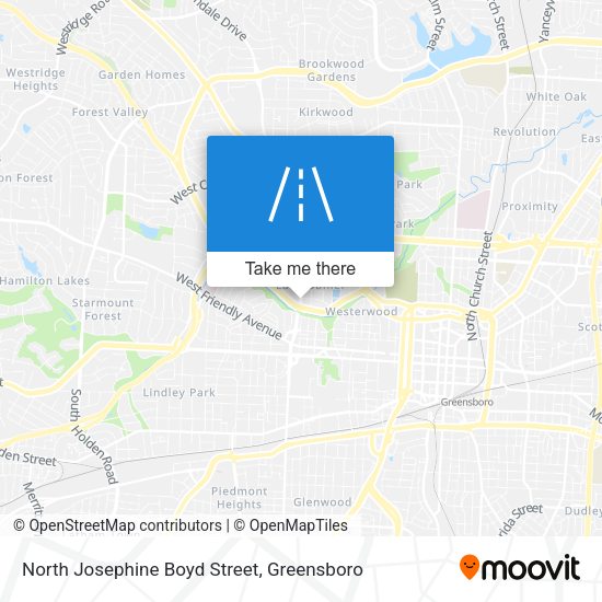 Mapa de North Josephine Boyd Street