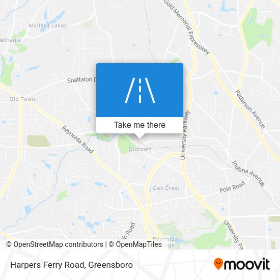 Mapa de Harpers Ferry Road