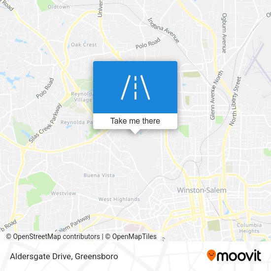 Mapa de Aldersgate Drive