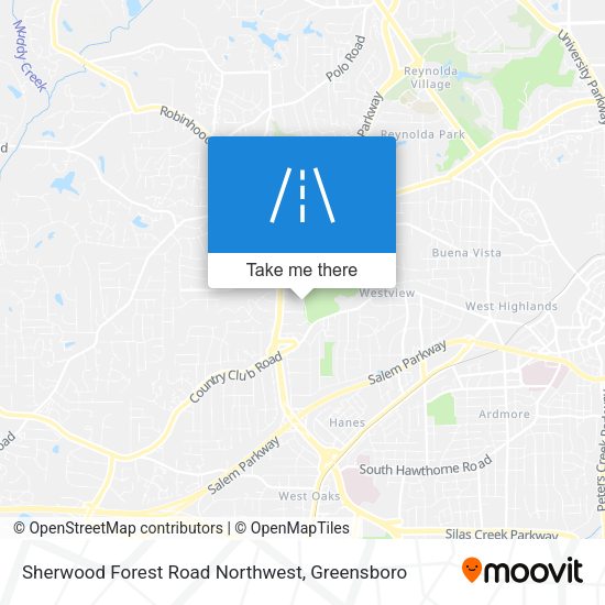 Mapa de Sherwood Forest Road Northwest