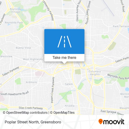 Poplar Street North map