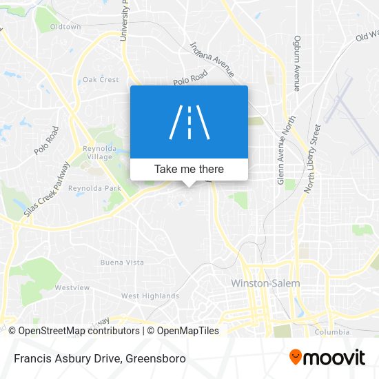 Mapa de Francis Asbury Drive