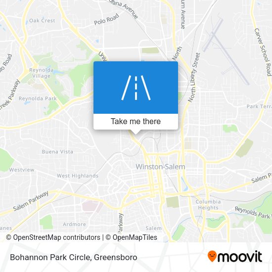 Bohannon Park Circle map
