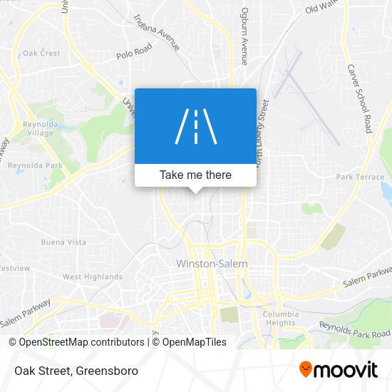 Mapa de Oak Street
