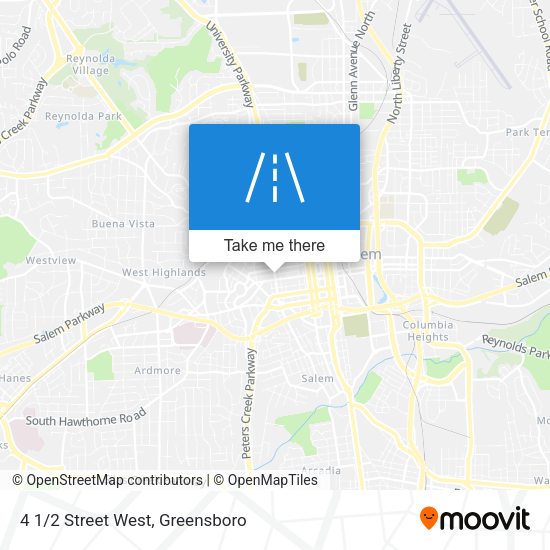 Mapa de 4 1/2 Street West