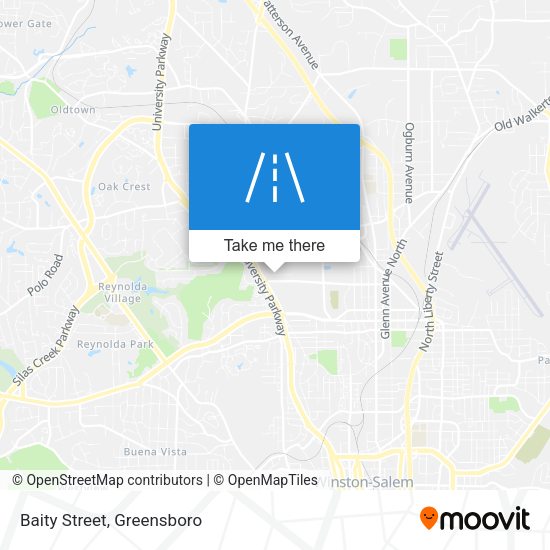 Mapa de Baity Street