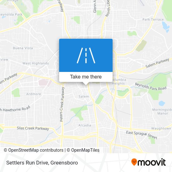 Settlers Run Drive map