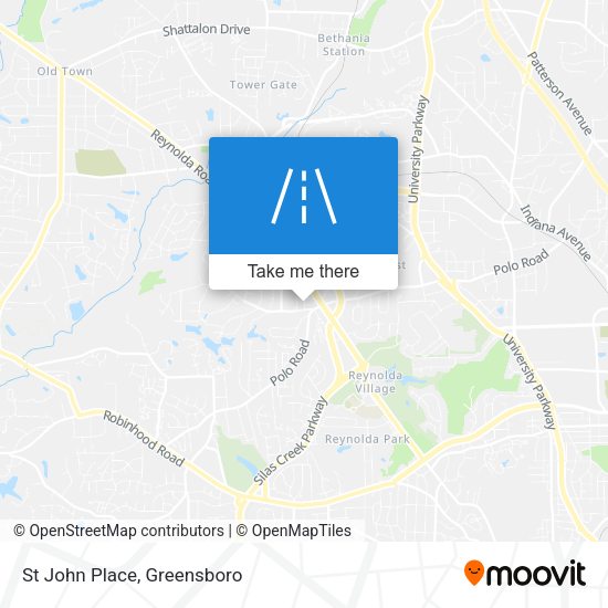St John Place map
