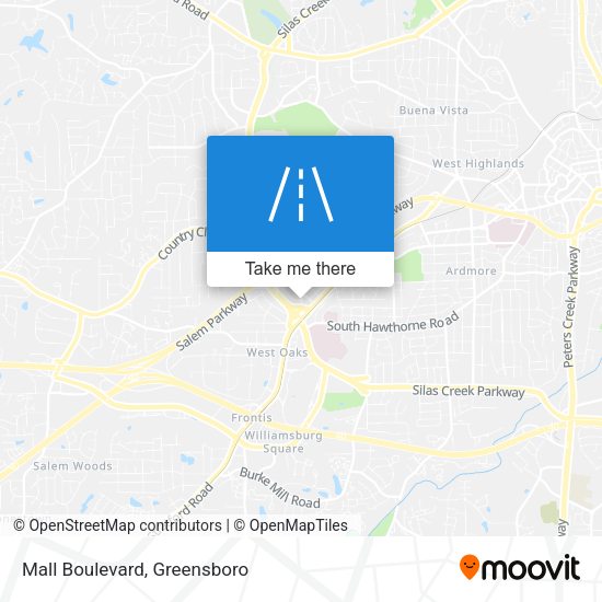 Mapa de Mall Boulevard