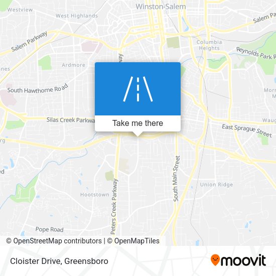 Cloister Drive map