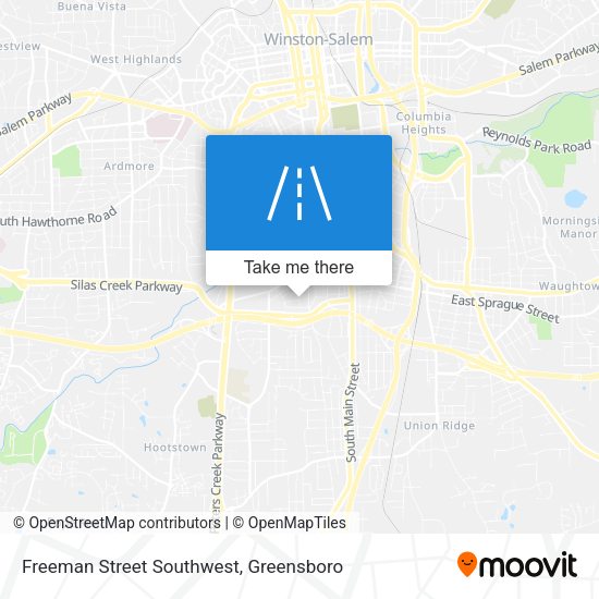 Mapa de Freeman Street Southwest