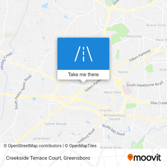 Mapa de Creekside Terrace Court