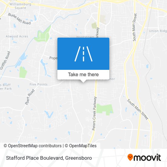 Stafford Place Boulevard map
