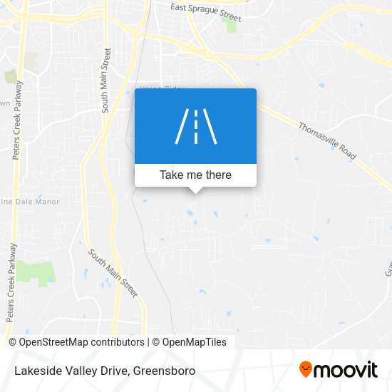 Lakeside Valley Drive map