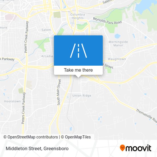 Middleton Street map