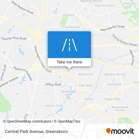 Mapa de Central Park Avenue