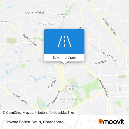 Crowne Forest Court map
